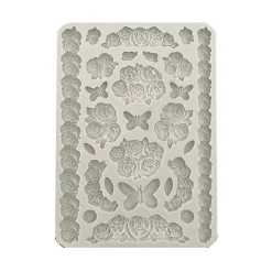 New Molde de silicona Mariposa Shabby Rose Herramientas Para Modelado