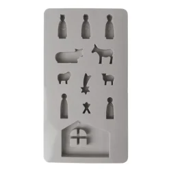 Outlet Molde de silicona Mini Belén de Navidad Navidad|Herramientas Para Modelado