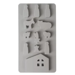 Outlet Molde de silicona Mini Belén de Navidad Navidad|Herramientas Para Modelado