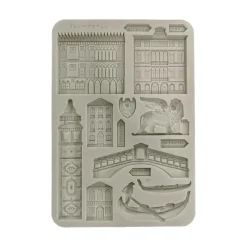 New Molde de silicona Monumentos Venice City Of Art 15x21cm Herramientas Para Modelado