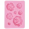 Hot Molde de Silicona Rosas Herramientas Para Modelado|Velas