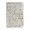 New Molde de silicona Tren Art of Travelling A5 Herramientas Para Modelado