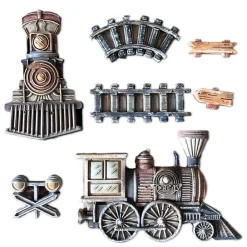 New Molde de silicona Tren Art of Travelling A5 Herramientas Para Modelado