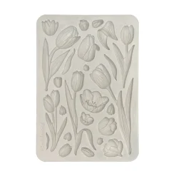 Hot Molde de silicona Tulipanes Art of Travelling A5 Herramientas Para Modelado