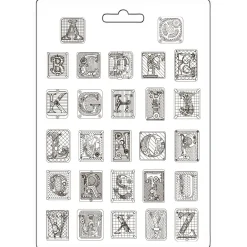 Best Molde flexible Alfabeto Master of Magic 21x29cm Herramientas Para Modelado