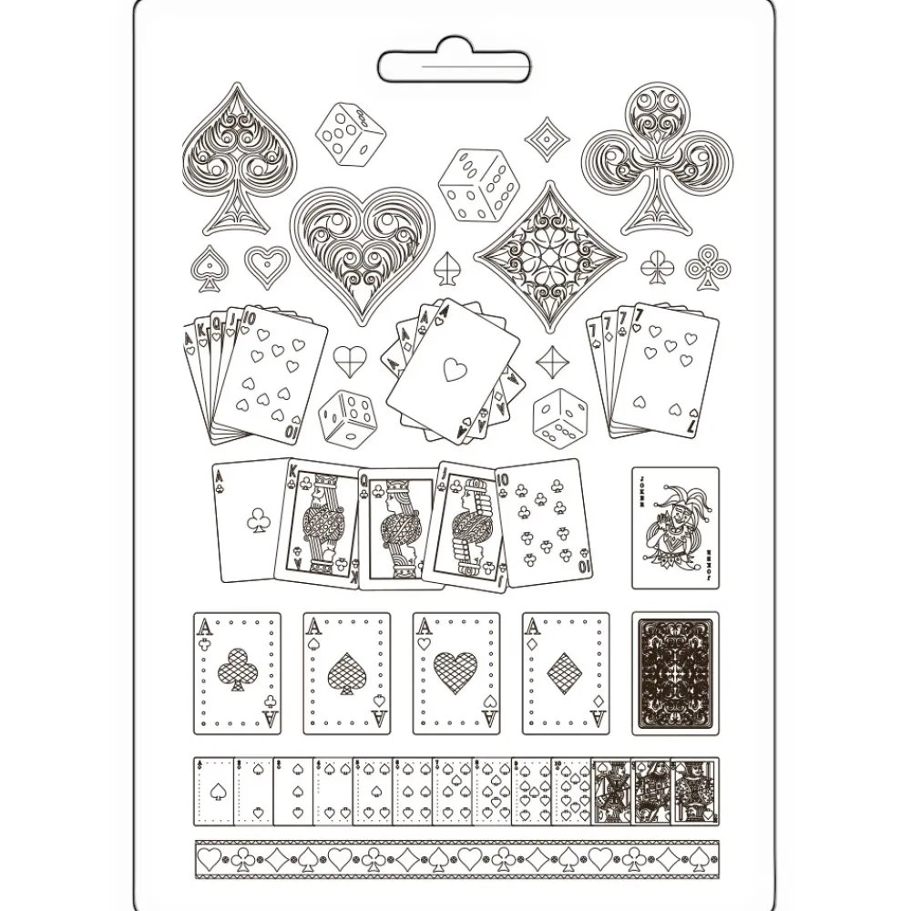 Outlet Molde flexible Cartas Master of Magic 21x29cm Herramientas Para Modelado