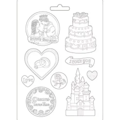 Outlet Molde Flexible Castle and Cake Sleeping Beauty 21x29cm Pastas Moldeables|Herramientas Para Modelado