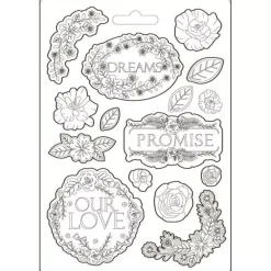 New Molde Flexible Dreams Romantic Garden of Promises 14x21cm Herramientas Para Modelado|Pastas Moldeables