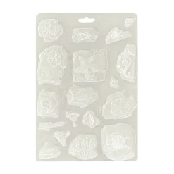 Hot Molde flexible Fósiles Silent Sea 14x21cm Herramientas Para Modelado