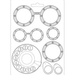 Outlet Molde Flexible Goggles Lady Vagabond Lifestyle 15x21cm Herramientas Para Modelado|Pastas Moldeables