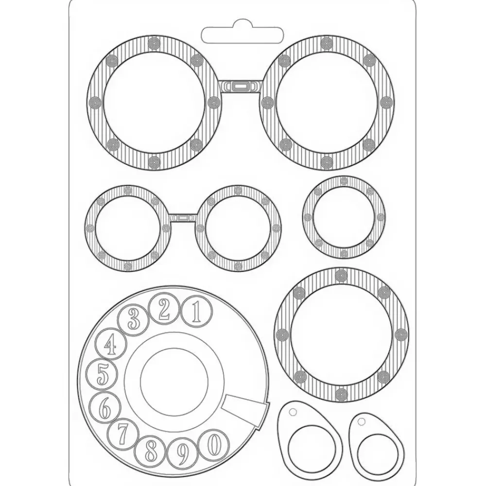 Outlet Molde Flexible Goggles Lady Vagabond Lifestyle 15x21cm Herramientas Para Modelado|Pastas Moldeables