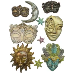 Sale Molde flexible Máscaras Masquerade 21x29cm Herramientas Para Modelado