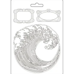 Hot Molde flexible Ola Silent Sea 14x21cm Herramientas Para Modelado