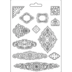Hot Molde flexible Placas Antiguas Vintage Library 21x29cm Herramientas Para Modelado|Pastas Moldeables