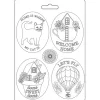 Discount Molde Flexible Placas Welcome Home Create Happiness 14,8x21cm Herramientas Para Modelado|Pastas Moldeables