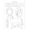 Clearance Molde Flexible Romantic Horses 21x29cm Herramientas Para Modelado|Pastas Moldeables