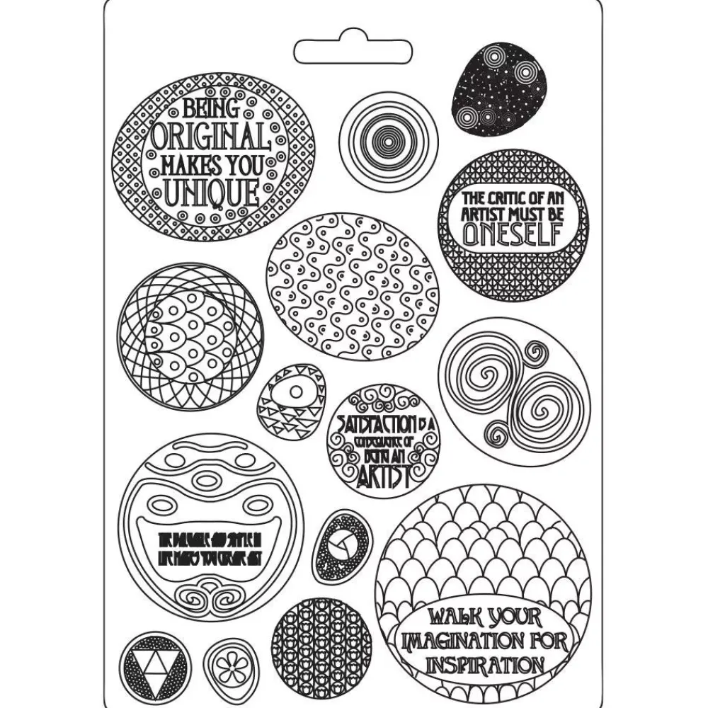 Online Molde Flexible Round Patterns Klimt 21x29cm Herramientas Para Modelado|Pastas Moldeables