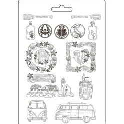 New Molde flexible Silent Sea 21x29cm Herramientas Para Modelado