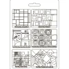 New Molde Flexible Squares Bauhaus 21x29cm Herramientas Para Modelado|Pastas Moldeables