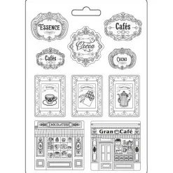 Online Molde flexible Tarjetas Coffee & Chocolate 21x29cm Herramientas Para Modelado