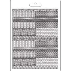 Best Molde Flexible Textile Pattern Bauhaus 14x21cm Herramientas Para Modelado|Pastas Moldeables