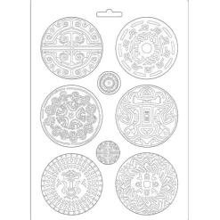 Outlet Molde Flexible Tribals Amazonia 21x29cm Herramientas Para Modelado|Pastas Moldeables
