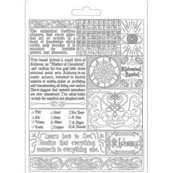 Hot Molde Flexible Writings Alchemy 15x21cm Herramientas Para Modelado|Pastas Moldeables