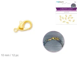 Hot Mosquetón Dorado 10mm Bisutería