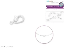 Online Mosquetón Plateado 12mm Bisutería