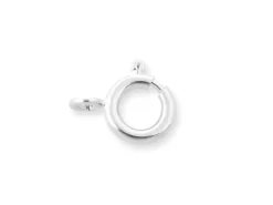 Clearance Mosquetón Plateado Redondo 9mm Bisutería