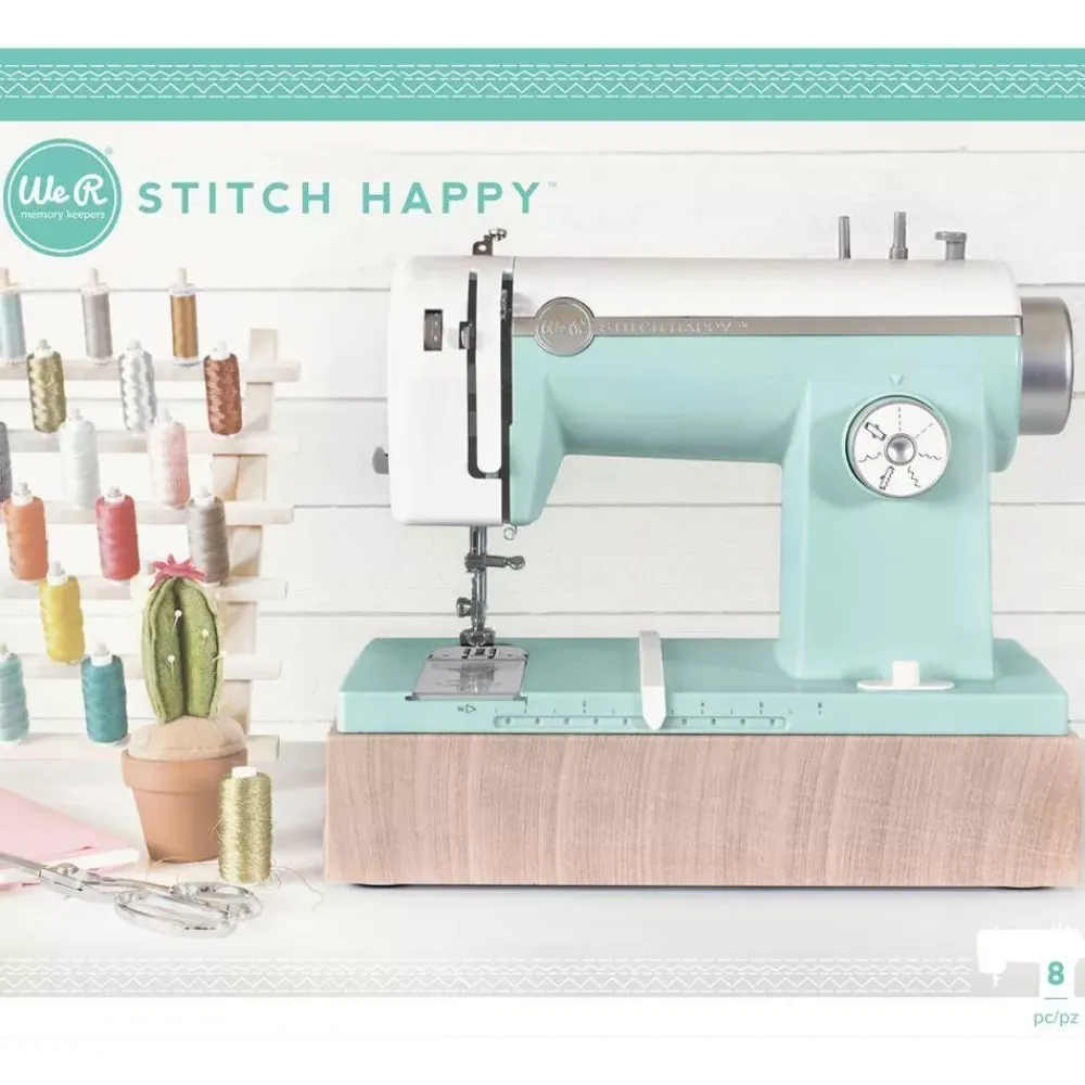 Discount Máquina de coser Stitch Happy Mint We R Memory Keepers Telas, Sedas Y Fieltro|Herramientas Para Tela