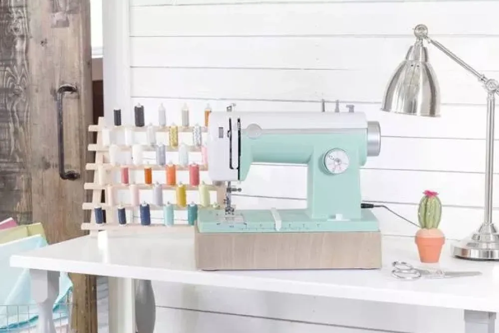 Outlet Máquina de coser Stitch Happy Rosa We R Memory Keepers Telas, Sedas Y Fieltro|Herramientas Para Tela