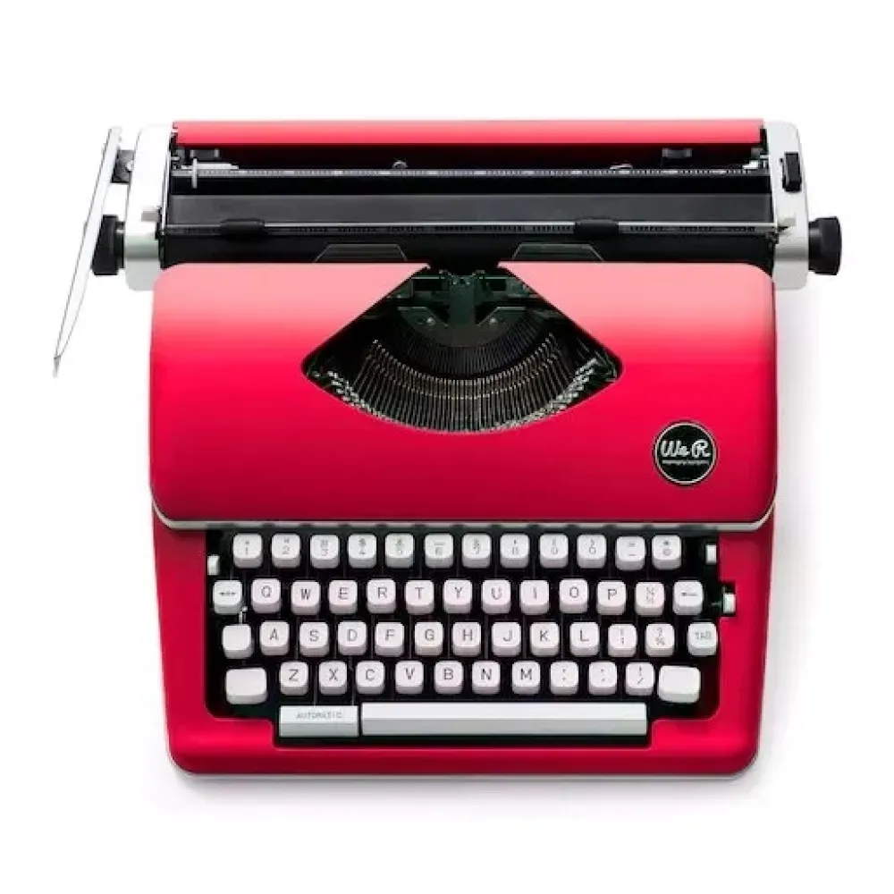 Clearance Máquina de escribir Typecast Typewriter Red We R Roja Telas, Sedas Y Fieltro|Herramientas Para Tela