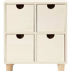 Mueble Cajonera de Madera 4 Cajones Maderas|Organización
