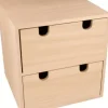 Discount Mueble de Madera con 2 Cajones Maderas|Organización