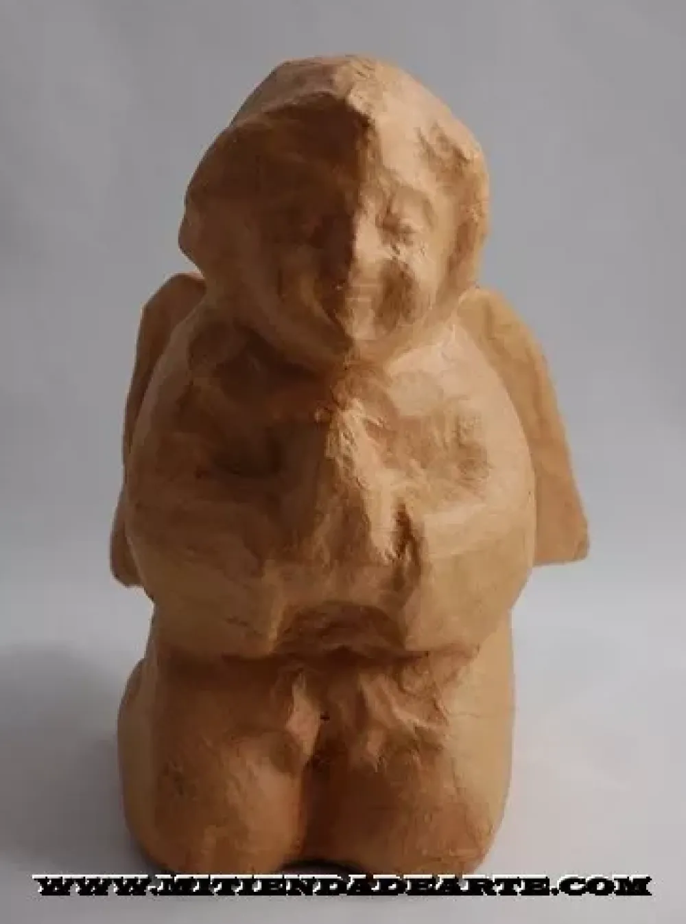 Hot Ángel de rodillas rezando de cartón Cartón Y Papel Maché|Navidad