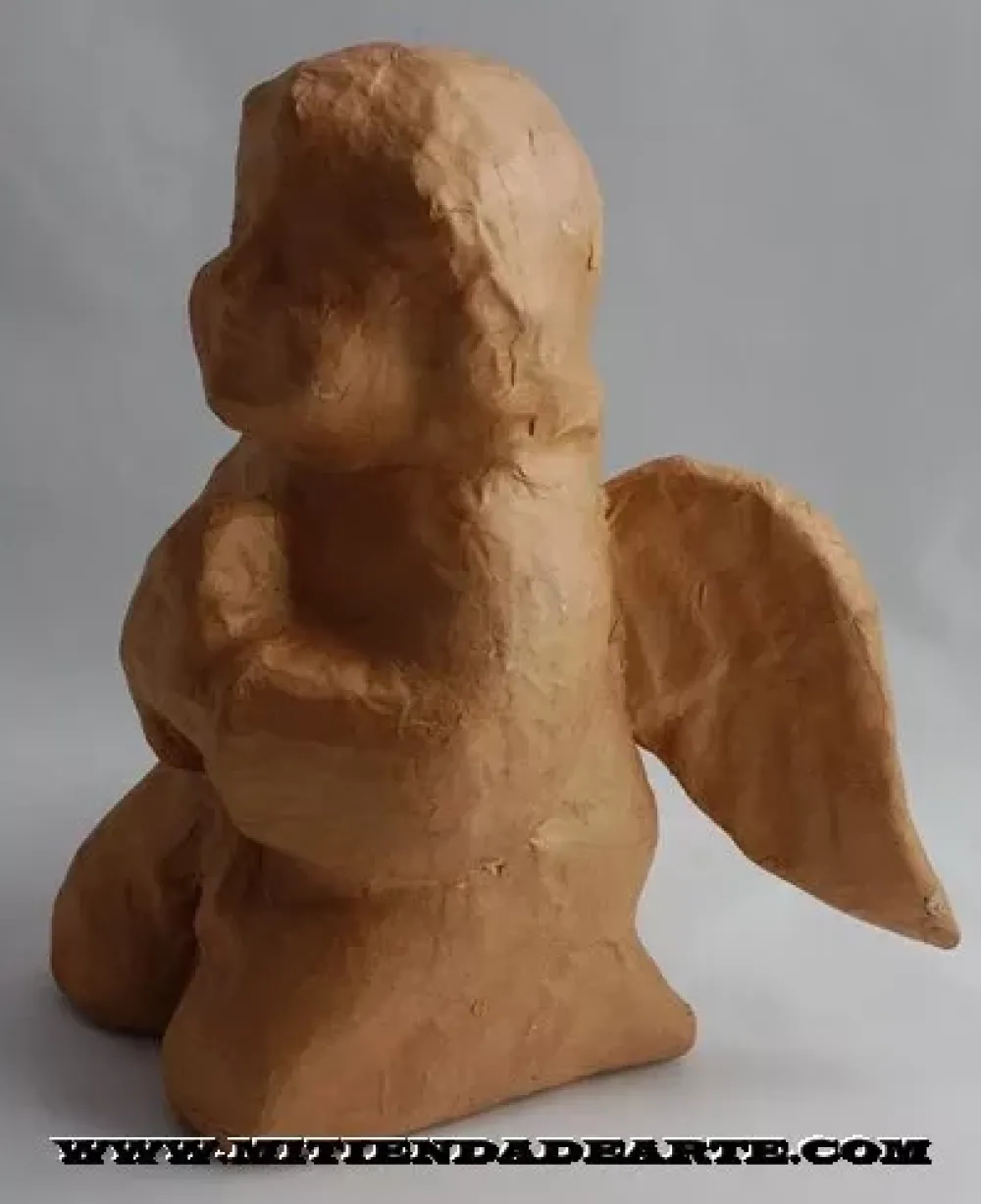Hot Ángel de rodillas rezando de cartón Cartón Y Papel Maché|Navidad