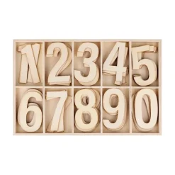 Números de madera 6cm Calendarios De Adviento