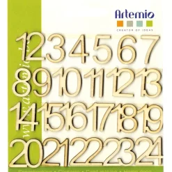 Sale Números de Madera para Calendario de Adviento 2cm Calendarios De Adviento