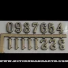 Discount Números Árabes en resina de plástico adhesivos pintados en dorado Relojes