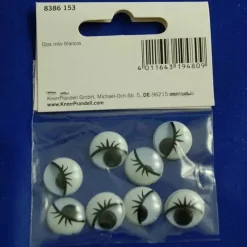 New Ojos Movibles Circulares con Pestañas Goma Eva Fofuchas|Telas, Sedas Y Fieltro