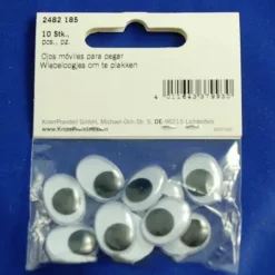 Clearance Ojos Movibles Ovalados Adhesivos Goma Eva Fofuchas|Telas, Sedas Y Fieltro