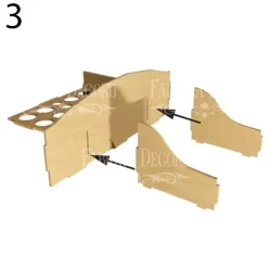 Best Organizador para escritorio con tres cajones en DM Organización