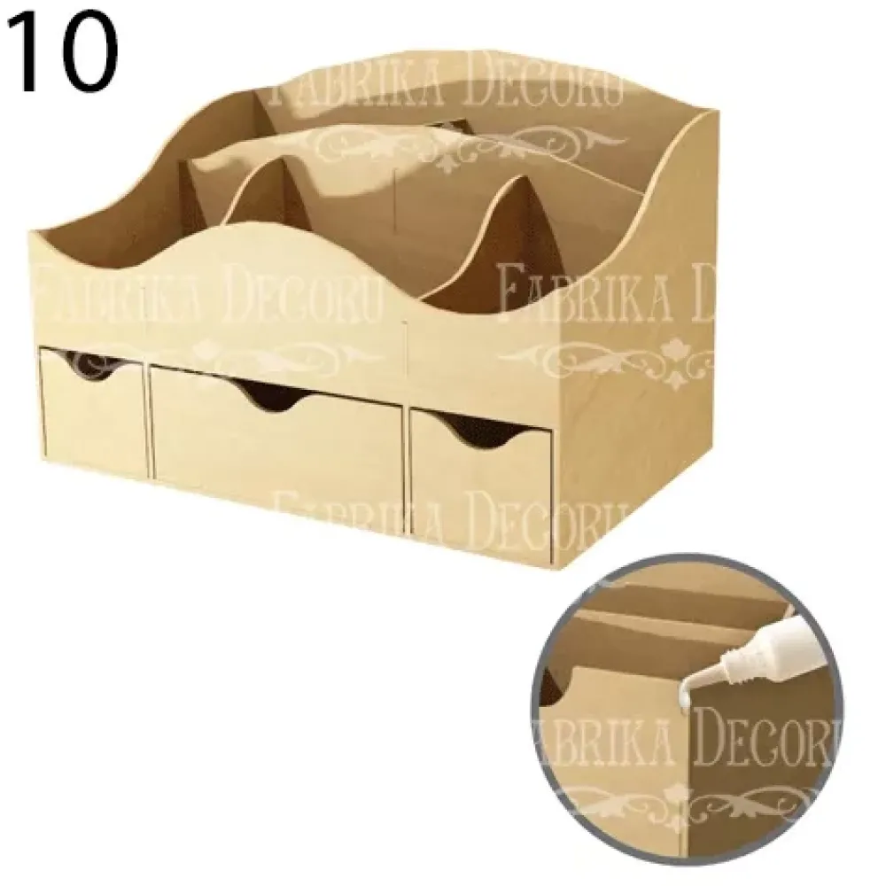 Discount Organizador para escritorio con cajones en DM Organización