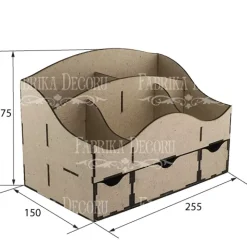 Discount Organizador para escritorio con cajones en DM Organización