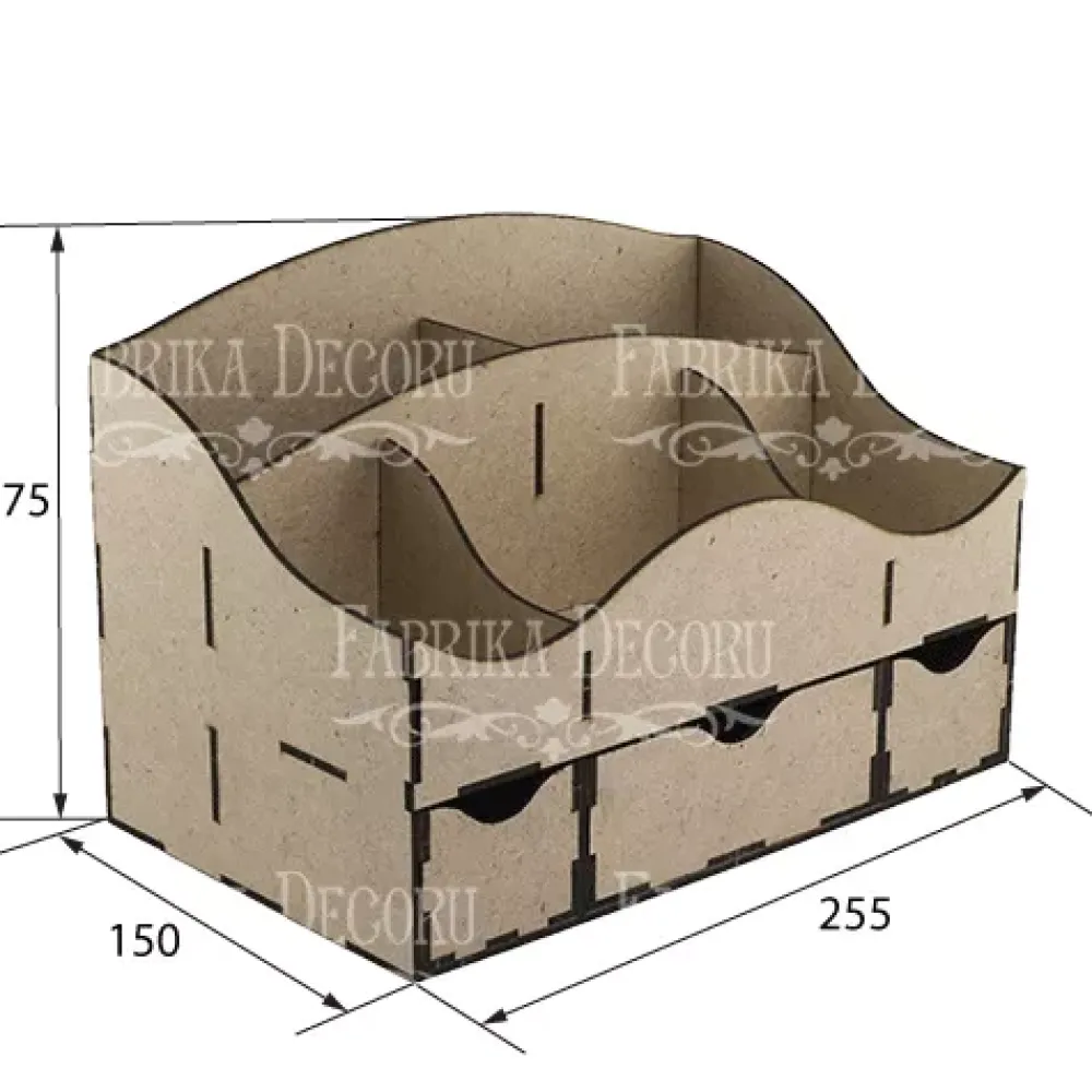 Discount Organizador para escritorio con cajones en DM Organización