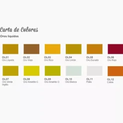 Sale Oro, plata y cobre líquido al alcohol Doraduras