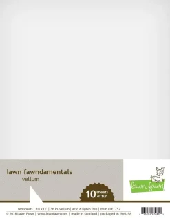 New Pack 10 unidades de Vellum Papeles