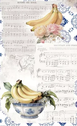 Hot Papel de Arroz Bananas VI Fruits Market 54x33cm Papel Y Decoupage
