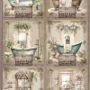 Clearance Papel de Arroz Baño VI Home & Deco Bath and Kitchen 54x33cm Decoupage